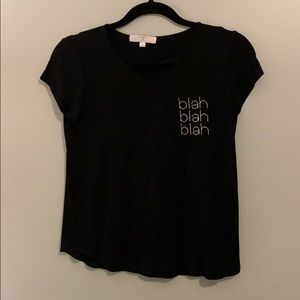 black blah blah blah shirt
